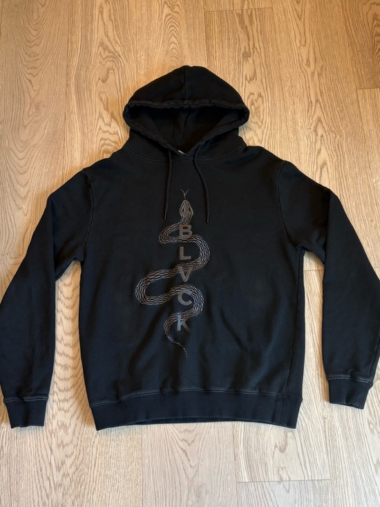 Black Other - Black BLVCK Men's Black Snake Graphic Hoodie